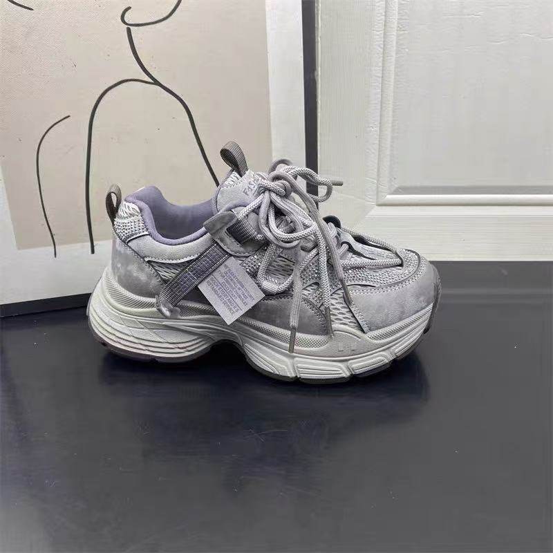 女鞋2026春季新款女生透气登山鞋紫色老爹鞋好搭裤子时尚女休闲鞋,女鞋,老爹鞋,淘宝优惠券,粉丝福利购,淘宝优惠卷