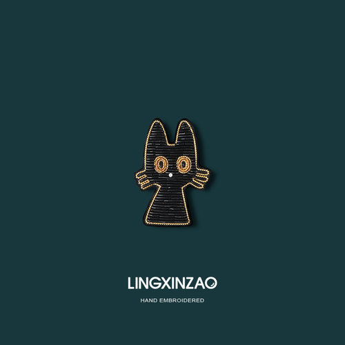 精致可爱猫咪胸针设计感小众
