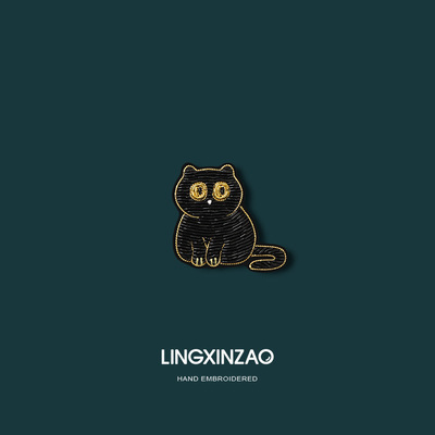 卡通可爱胖猫胸针衣服别针配饰