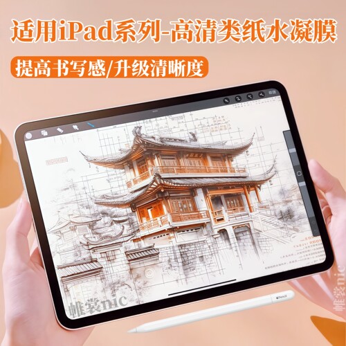 适用于iPad系列高清水凝类纸膜