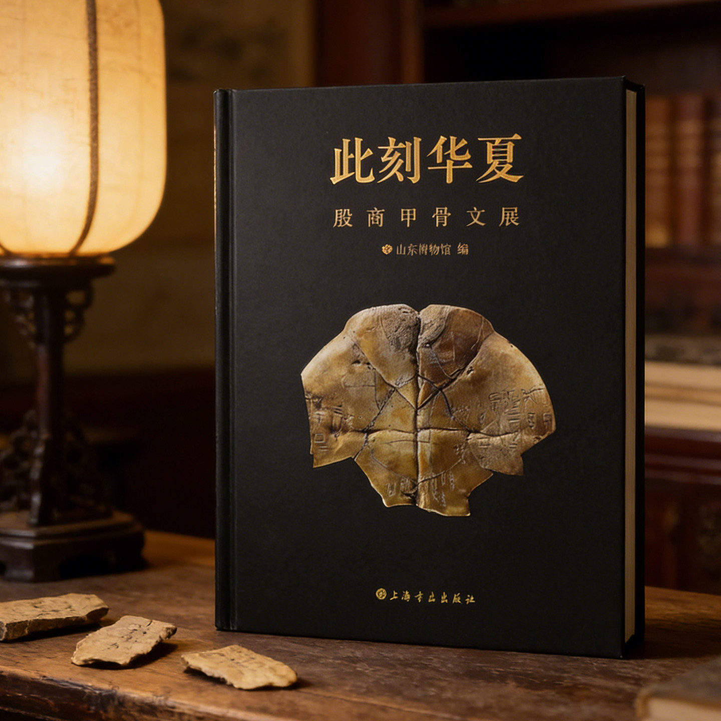 此刻华夏殷商甲骨文展契文初识回望殷商甲骨春秋学者与山东相关论文甲骨占卜简介干支表等毛笔书法字帖临摹本上海书画出版社