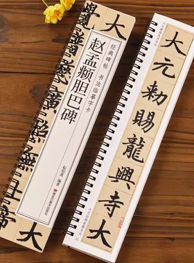赵孟頫胆巴碑原帖楷书毛笔书法字帖经典碑帖临摹字卡赵孟俯赵体近距离对临入门附简体旁注黑龙江美术