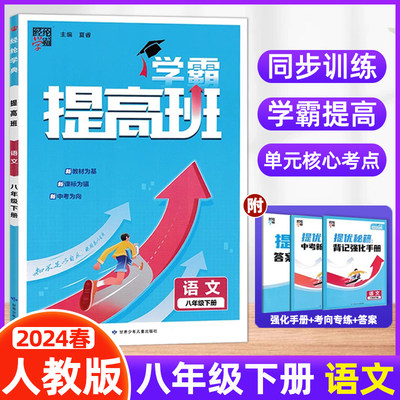 2024春初中学霸提高班八年级下册语文人教版RJ版初二教材同步练习册8年级下册专项训练练习题经纶学典中考复习专练提优辅导资料书