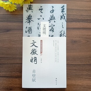 经折装 裱鉴赏毛笔书法字帖成人学生临摹本中国书店 文征明行书前后赤壁赋中国书迹名品丛刊弘蕴轩编长卷原色原帖文征明行书折页装