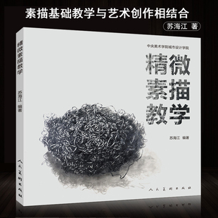 【正版授权】精微素描教学 素描基础教学与艺术创作相结合 中央美院精微素描 素描基础教程书 素描书入门自学零基础