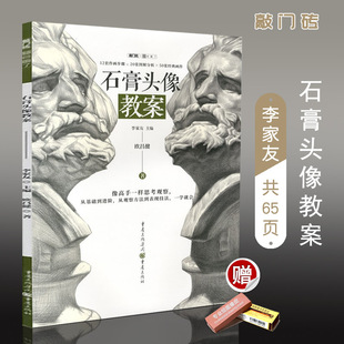 石膏头像教案2019敲门砖欧昌健局部五官基础知识透视结构明暗多角度素描石膏像塑造临摹照片联考美术绘画教材程书籍