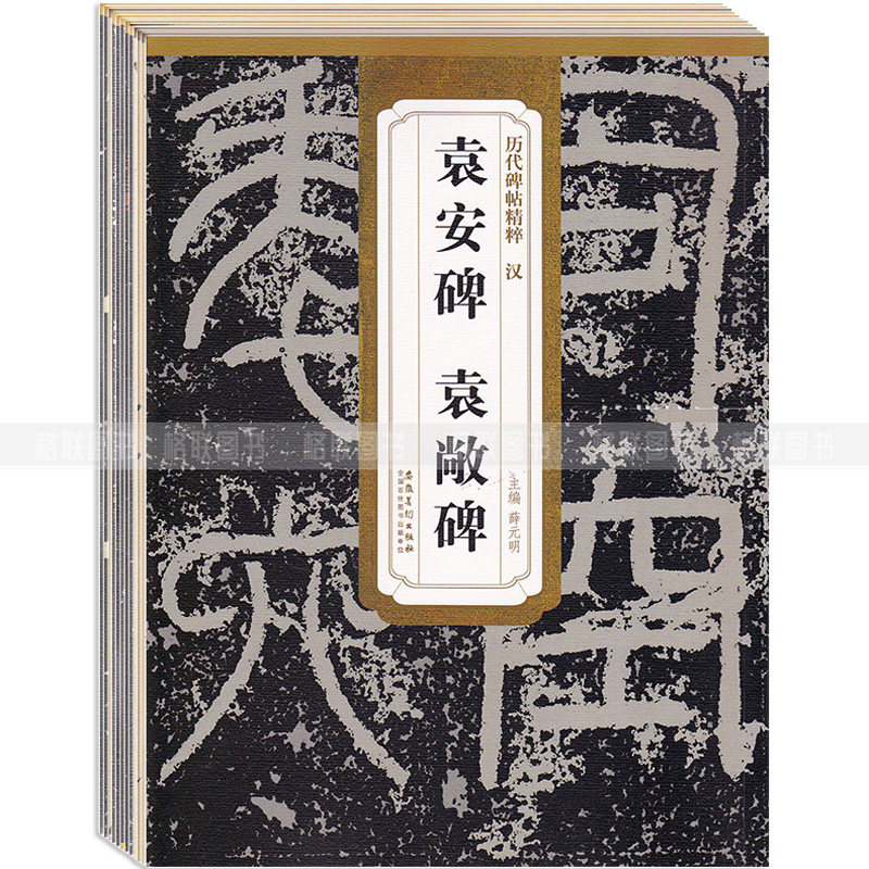 历代碑帖精粹第二辑全12本赵孟頫三门记闲居赋北魏张黑女墓志虞世南孔子庙堂碑袁安碑毛笔楷书行书隶书书法练字帖安徽美术