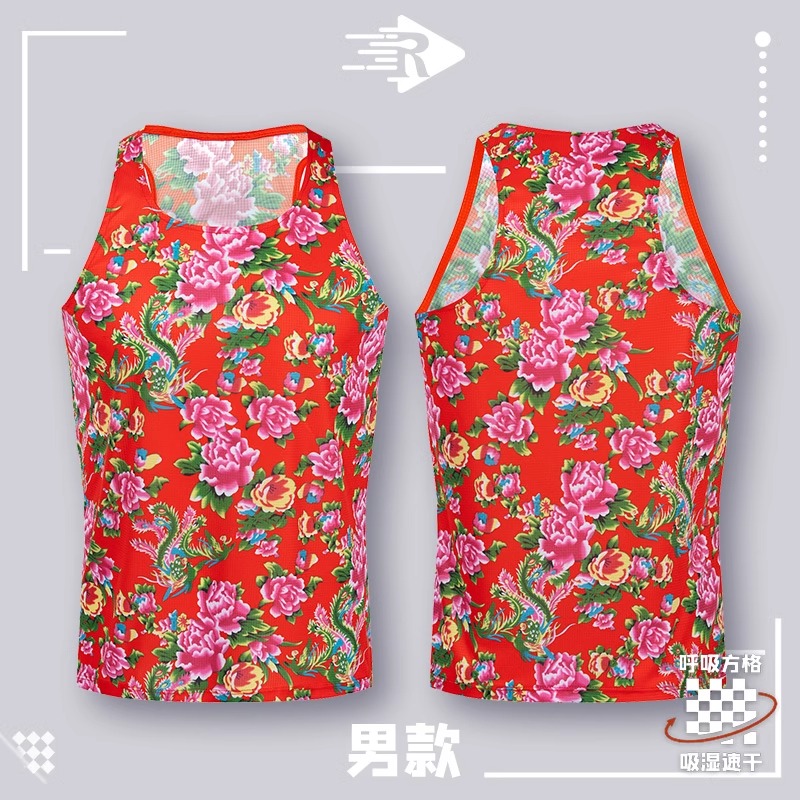 东北大花背心训练跑步速干