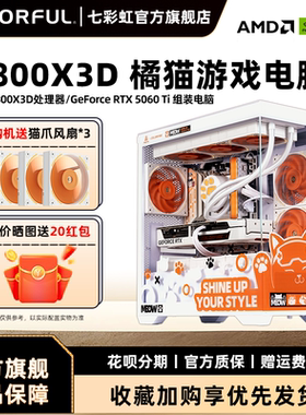 七彩虹橘猫主机9800X3D 9900X3D 9950X3D 5060ti 5080 5070 RTX5060显卡台式机组装电脑主机diy组装机整机