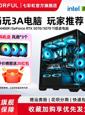 七彩虹主机i5 13400f 14400f 245K 265K RTX5060Ti RTX5070Ti 5070显卡台式机组装电脑主机游戏diy组装机整机