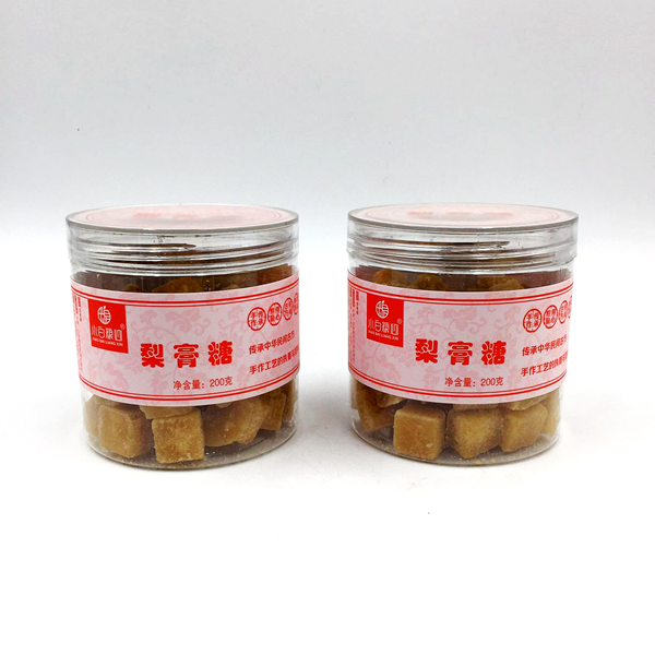 小白粮心梨膏糖润喉糖 薄荷糖200克 润喉糖果休闲零食 包邮