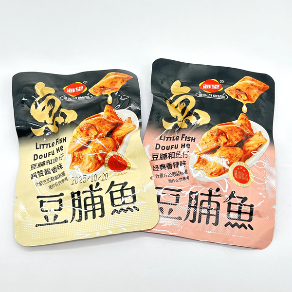 海望豆脯鱼巴浪鱼豆腐干500g酱香味香辣味豆干和鱼仔休闲零食