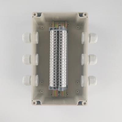 200*120*75塑料防水接线盒 户外防水端子盒 三进三出带20UK位端子