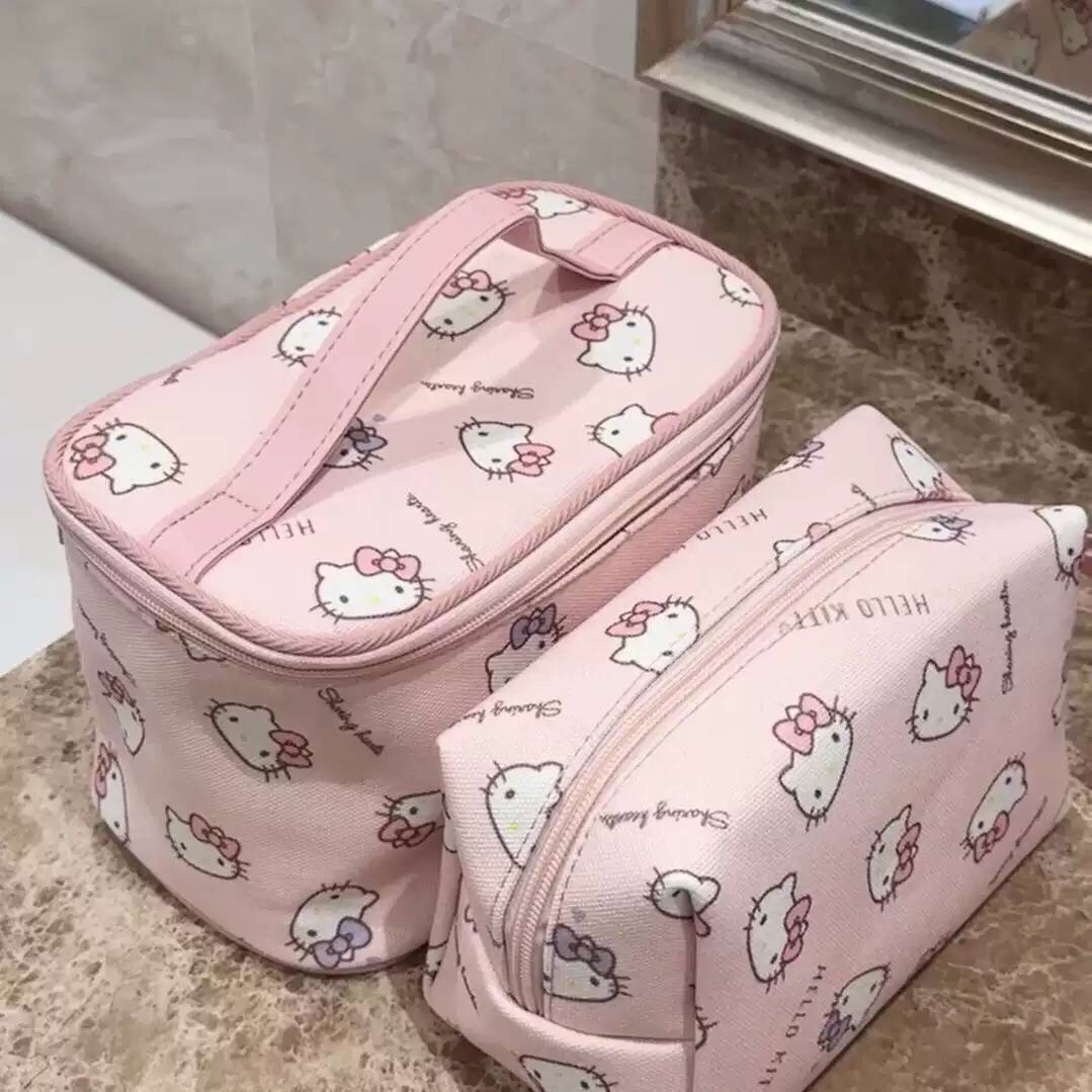 hellokitty包包化妆包女手提小包可爱大容量拉炼可携式旅行洗漱包