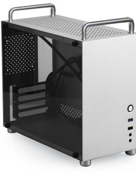 SKTC星开天HX100提手全铝MATX游戏玻璃台式机电脑机箱SFXATX电源