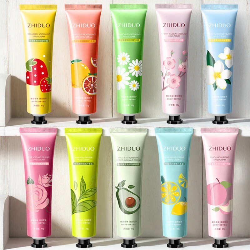 10支！植物香氛护手霜女秋冬滋润保湿补水清爽不油腻便携小巧随身
