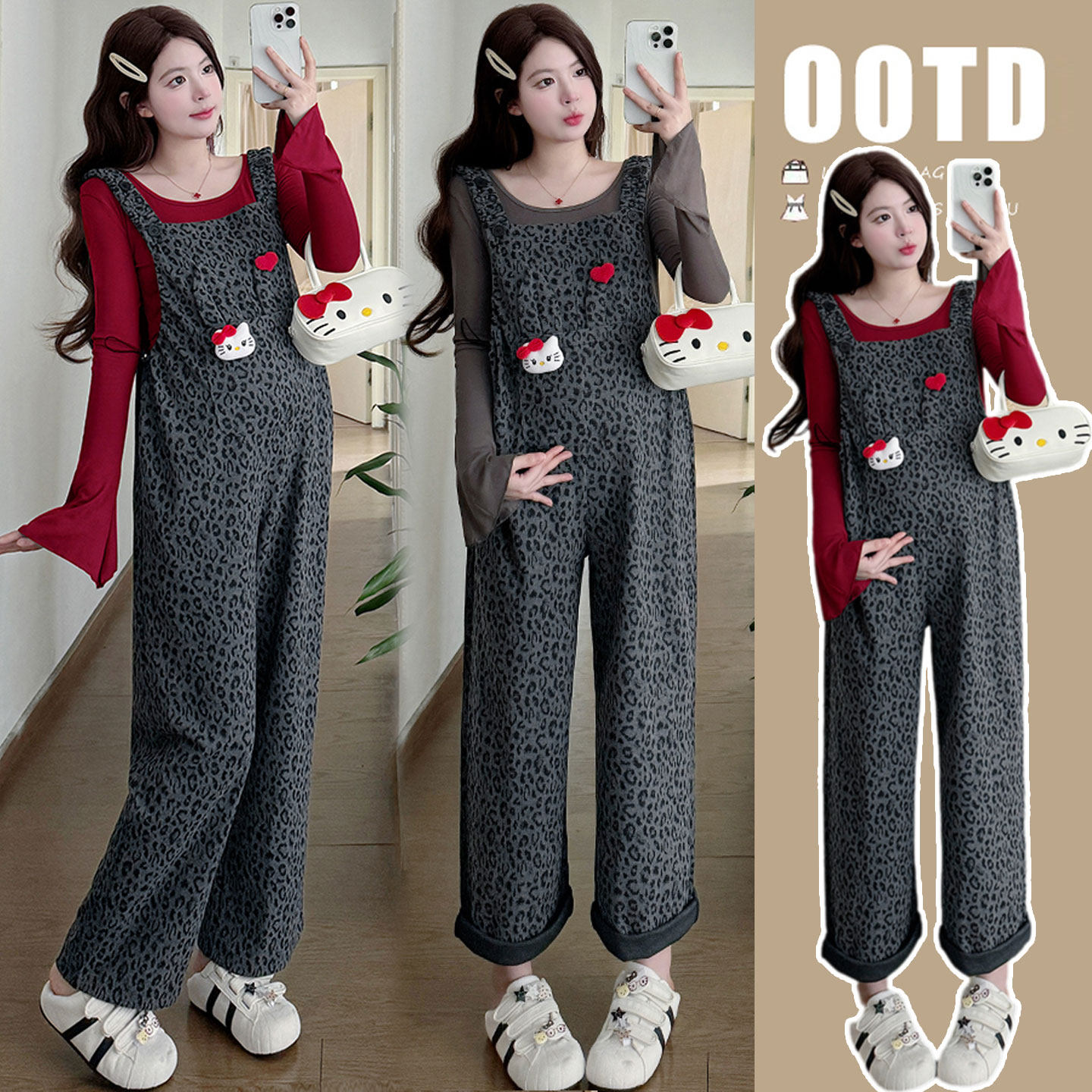 孕妇背带裤套装春秋款2026春装新款孕妇装休闲吊带连体孕期裤子女,孕妇装/孕产妇用品/营养,孕妇休闲裤,淘宝优惠券,粉丝福利购,淘宝优惠卷