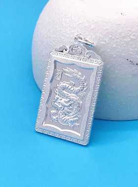 990纯银十二星座12生肖吊坠民族风鼠龙蛇马猴鸡饰品挂件生肖银牌