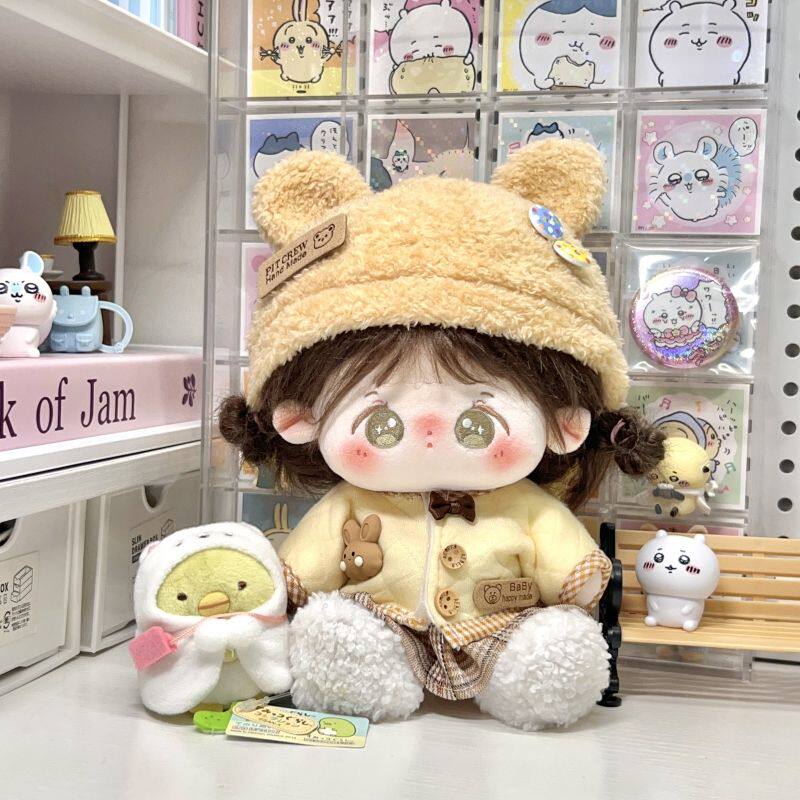 20cm娃衣服保暖外套连衣裙棉花娃娃女换装着替无属性原创现货可爱