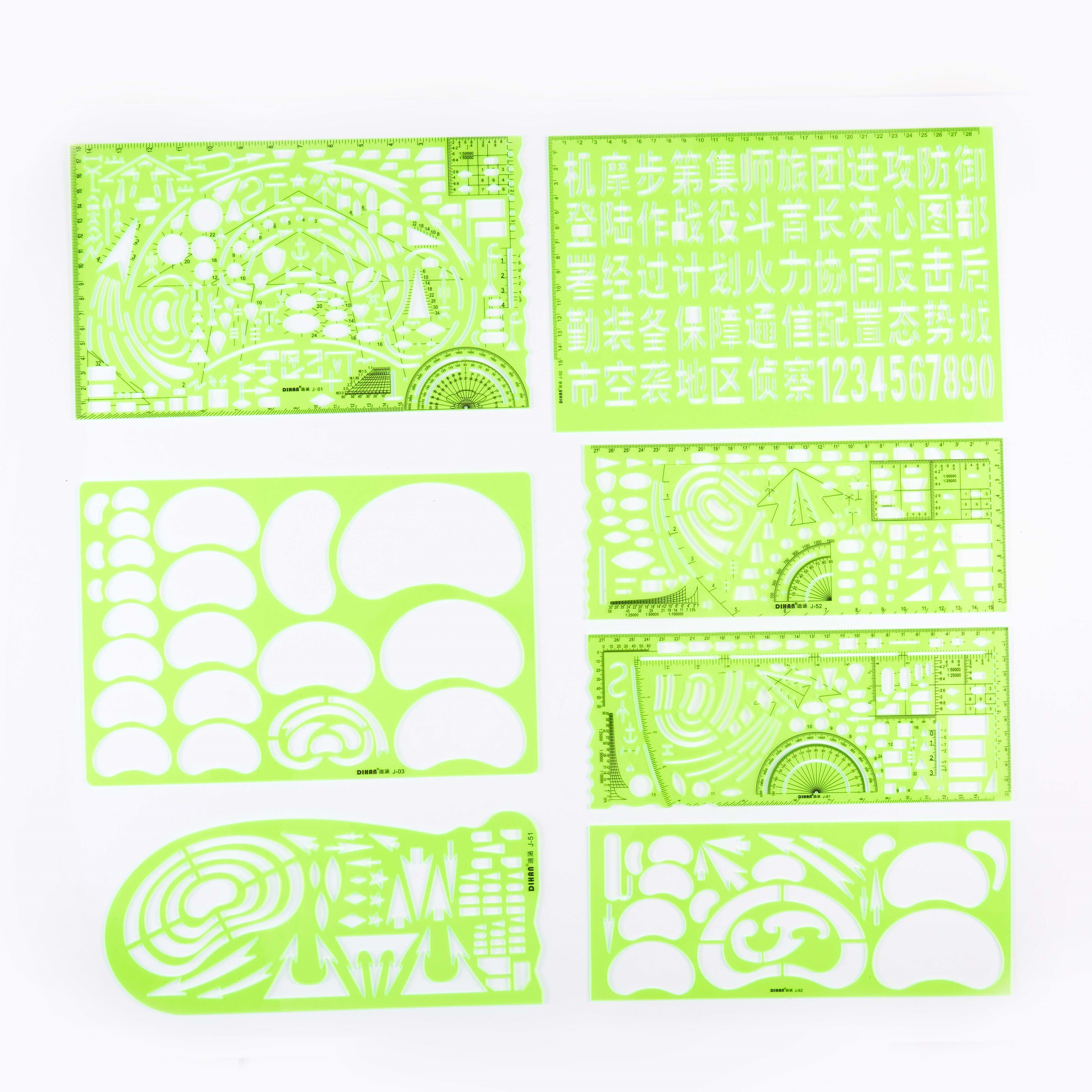 战术指挥尺联合作战尺指挥尺地形学进攻箭标尺汉字尺炮兵军事尺