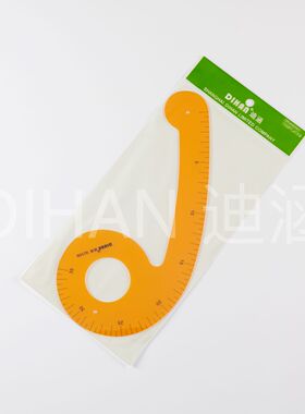 迪涵/DIHAN 9035B经济型服装袖山尺曲线尺 万能6字裁剪尺多功能尺
