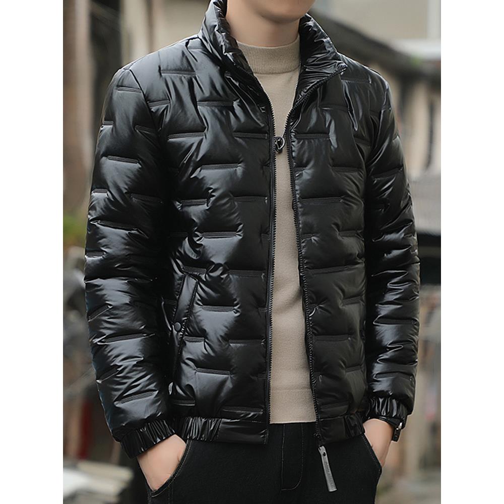 冬季新款棉衣男士外套立领羽绒棉服帅气百搭防水保暖御寒冬装棉袄