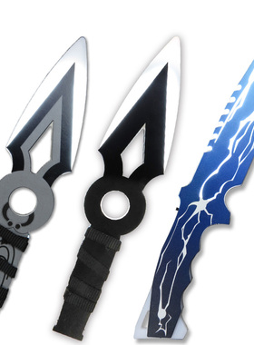 游戏周边捷风苦无JETT充电发光cos玩具收藏模型无畏契约武器道具