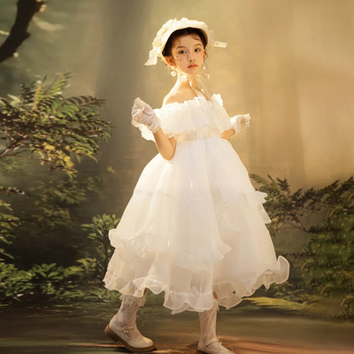 女童礼服2026新款洋气花童婚礼小女孩公主裙影楼主题摄影写真服装