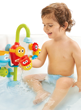 Yookidoo幼奇多儿童戏水玩具电动花洒洗澡婴儿洗头淋浴大眼水车