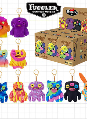 Fuggler萌牙牙齿怪兽毛绒挂件盲盒放克牙宝丑萌搞怪书包包钥匙扣