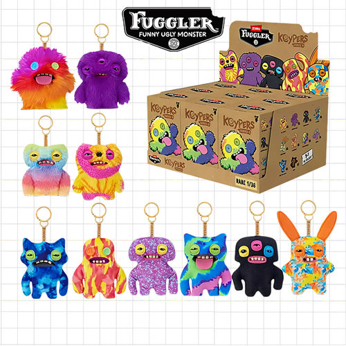 Fuggler萌牙牙齿怪兽毛绒挂件盲盒放克牙宝丑萌搞怪书包包钥匙扣