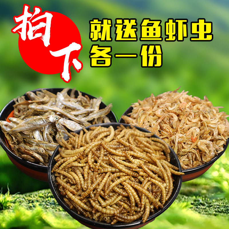 龟粮虾干淡水鱼干包邮巴西龟草龟鳄龟饲料水龟粮500克仓鼠饲料