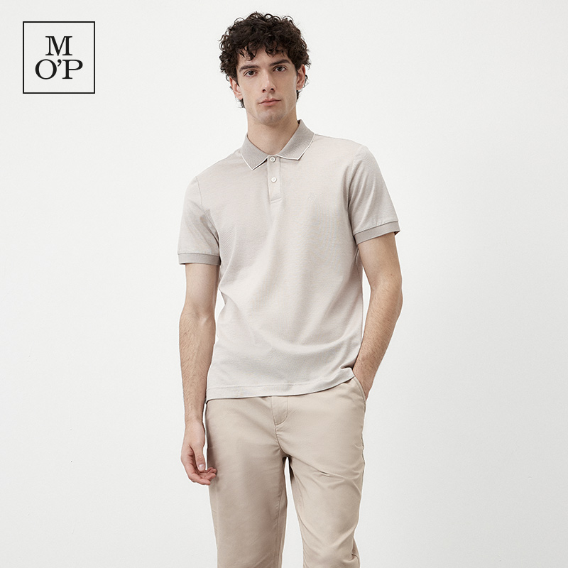 MarcO'Polo双纱混纺短袖POLO衫