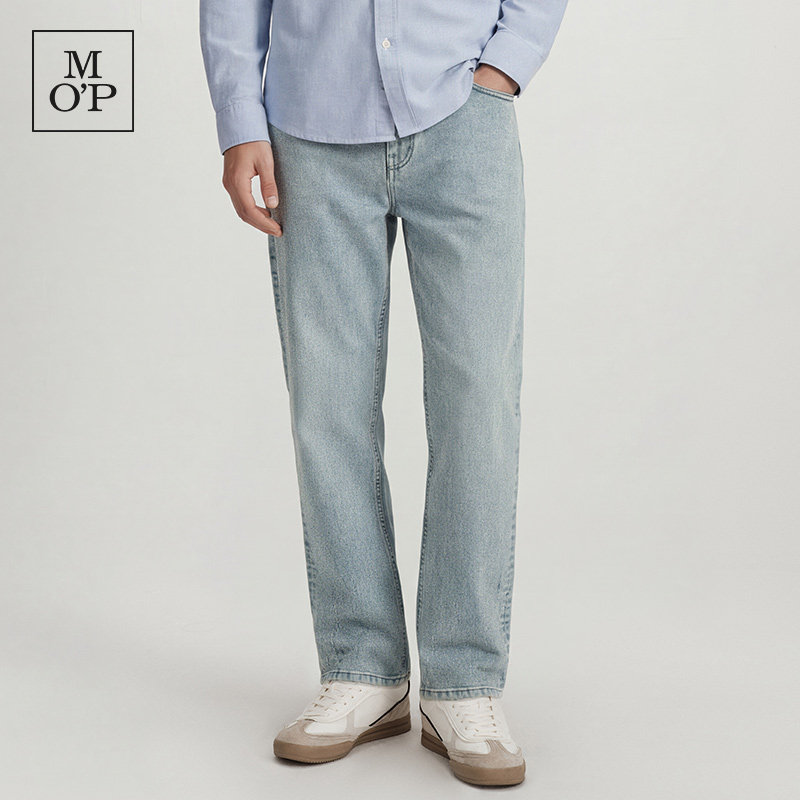 Marc O'Polo/MOP2026春季新款浅色显瘦经典直筒牛仔长裤男