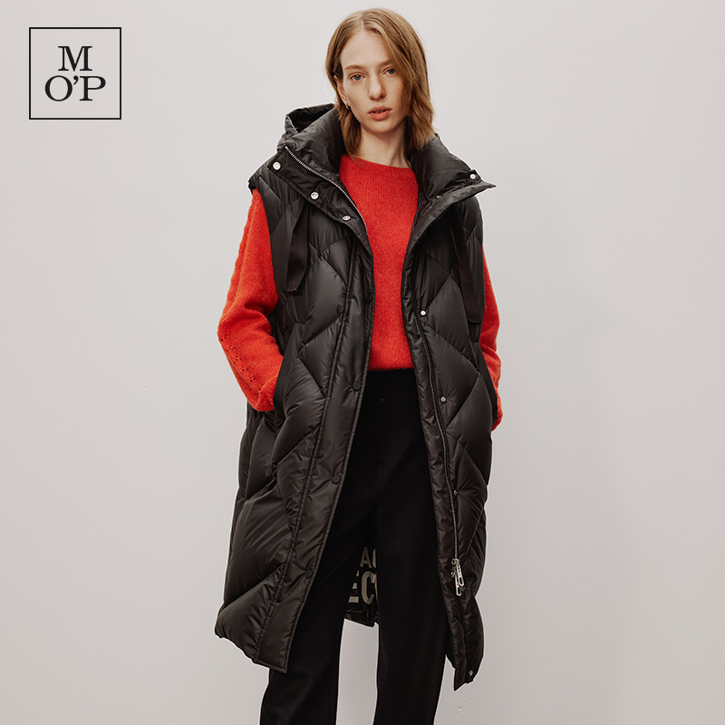 MOP冬季新品女款羽绒马甲