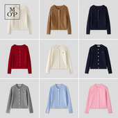 绵羊毛女士针织开衫 MOP2025秋新品 汤圆TOYO 何泓姗同款