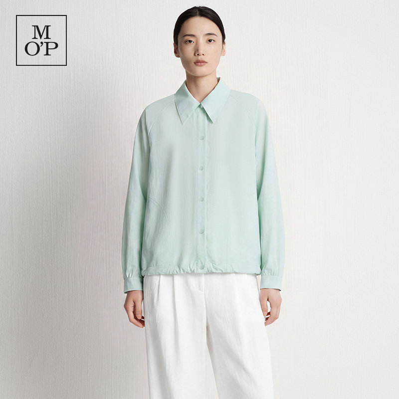 Marc O'Polo/MOP2026夏季新款休闲舒适衬衫领宽松户外夹克外套女