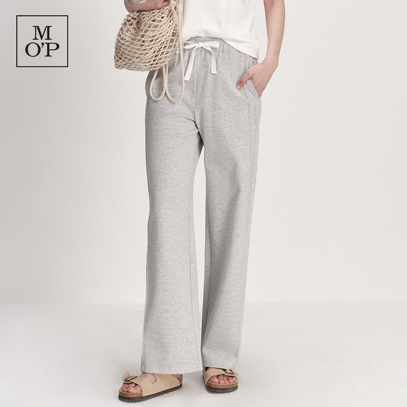 Marc O'Polo/MOP2026夏季新款宽松直筒针织裤收腰运动休闲长裤女