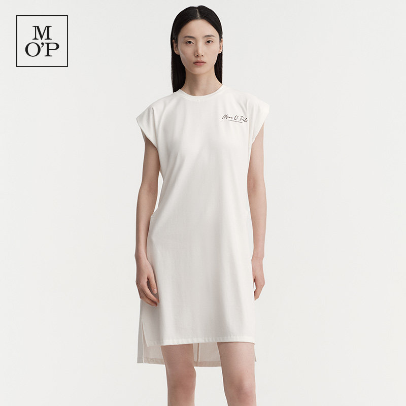 Marc O'Polo2026夏季新款莱赛尔舒适透气简约T恤连衣裙女士气质裙
