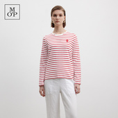 系列 Marc 草莓印花条纹圆领宽松休闲T恤女 MOP 品牌经典 Polo