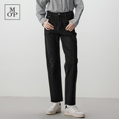 黑色直筒宽松水洗法棍牛仔裤 Marc 女 MOP2025春夏新款 经典 Polo