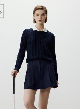 Marc O'Polo/MOP 提花毛针织衫女春季新款时尚羊毛衫简约毛衣女士