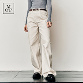 简约百搭宽松阔腿直筒牛仔裤 Polo Marc MOP25春秋季 新款 女长裤