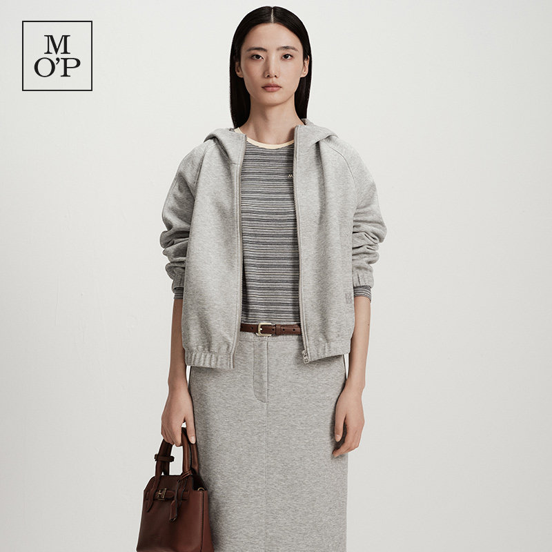 【大乐严选】2026春季新品Marc O'Polo高级灰连帽卫衣拉链开衫,女装/女士精品,卫衣/绒衫,淘宝优惠券,粉丝福利购,淘宝优惠卷