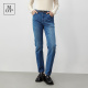 MOP冬季 新款 气质时尚 Marc 显瘦小脚磨毛牛仔长裤 Polo 经典 女士