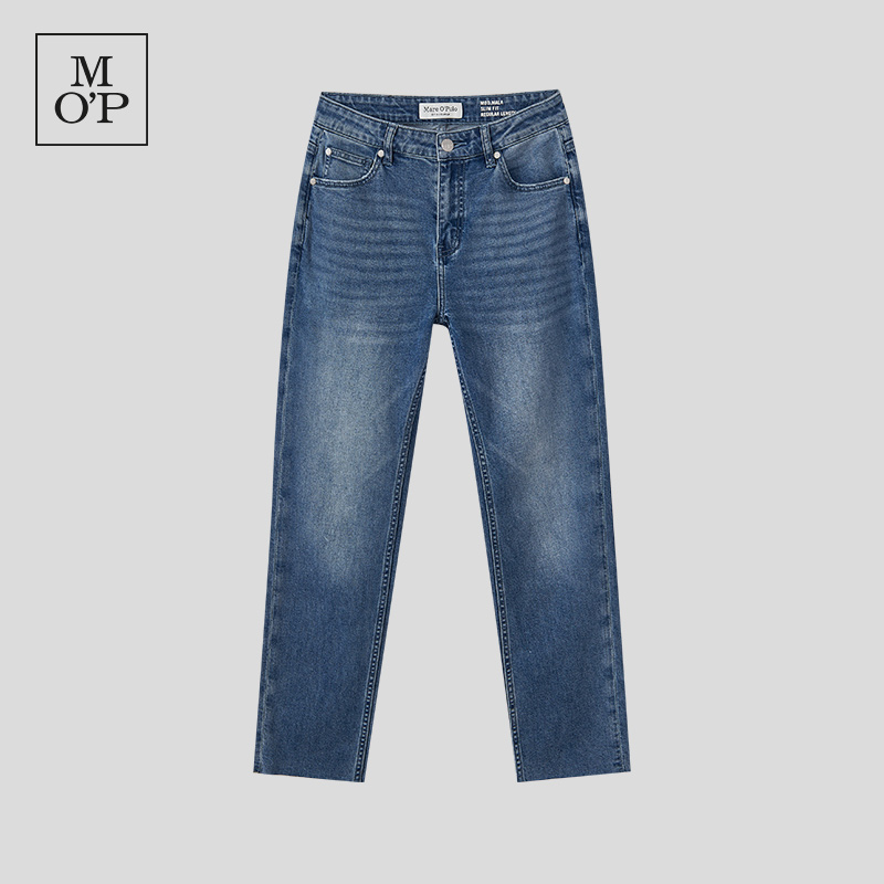 Marc O'Polo/MOP 夏季新款时尚直筒百搭显瘦复古浅色小脚牛仔裤女