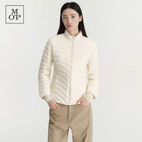 [90白鹅绒]Marc O'Polo2026冬季新短款立领简约保暖羽绒服外套女