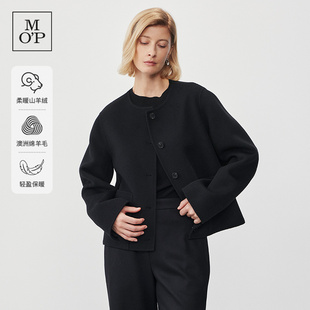 新款 Marc MOP冬季 Polo 品质小香风双面呢短外套羊毛呢夹克女