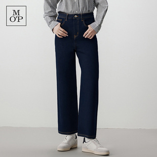 加绒保暖原色牛仔宽松五袋不掉色直筒裤 Marc 新款 Polo2025冬季