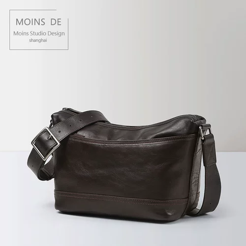 Японская кожаная сумка на одно плечо, сумка через плечо, из натуральной кожи